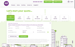 OUTsurance Screenshot